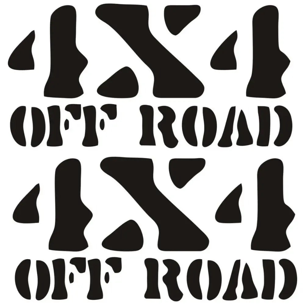 Sticker Master 4x4 Off Road Safari Sticker – 20 cm'lik Doğa Vahşiliği! Sticker Master