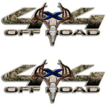 Sticker Master 4x4 Skull Camo Off-Road Sticker – 35 cm Avcı Ruhu, Doğanın İçinden! Sticker Master