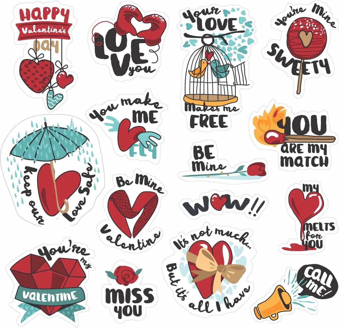 Sticker Master 88 Adet Love Aşk Graffiti JDM Araba Modifiye Stickers Motor Bisiklet Laptop Sticker Etiket Çıkartma