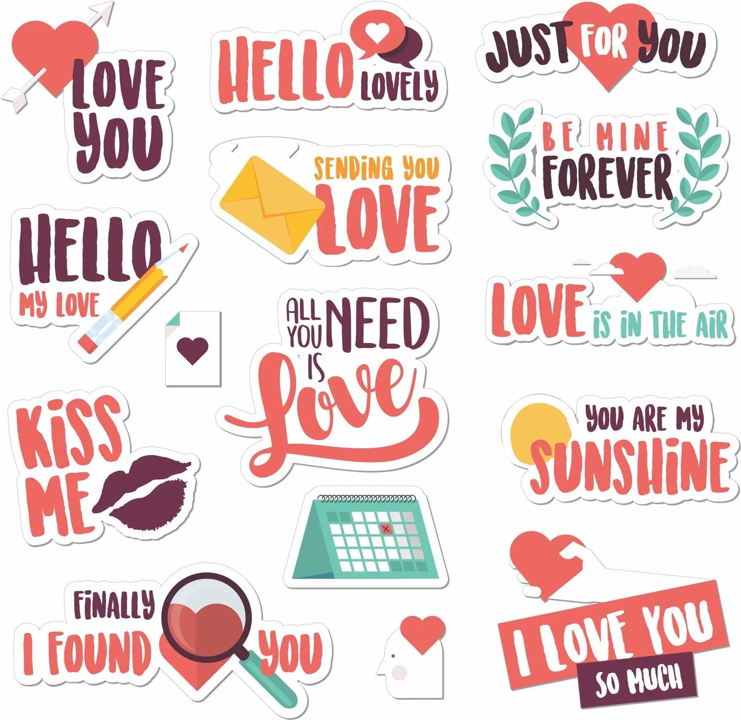 Sticker Master 88 Adet Love Aşk Graffiti JDM Araba Modifiye Stickers Motor Bisiklet Laptop Sticker Etiket Çıkartma