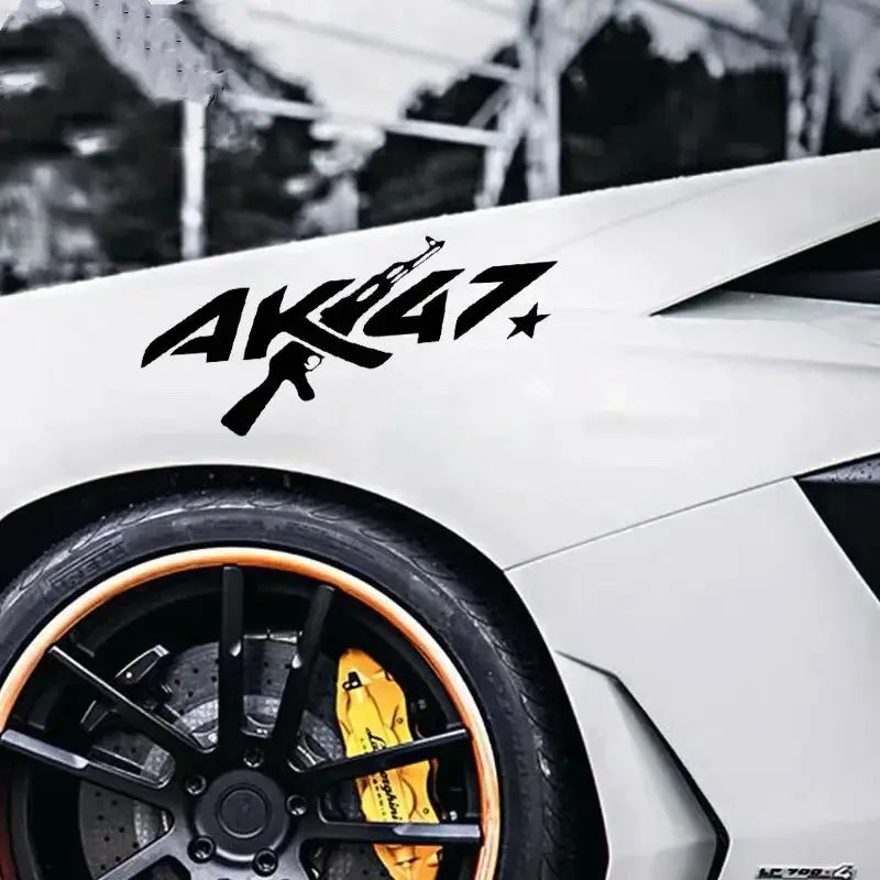 Sticker Master A0K47 Silah Yaratıcı AK-47 Araba Sticker Oto Gövde Tampon Pencere Motosiklet Dizüstü Duvar Vinil Film Çıkartması Araba Aksesuarları Sticker Master