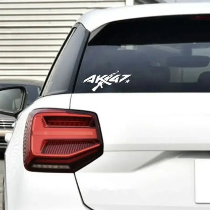 Sticker Master A0K47 Silah Yaratıcı AK-47 Araba Sticker Oto Gövde Tampon Pencere Motosiklet Dizüstü Duvar Vinil Film Çıkartması Araba Aksesuarları Sticker Master