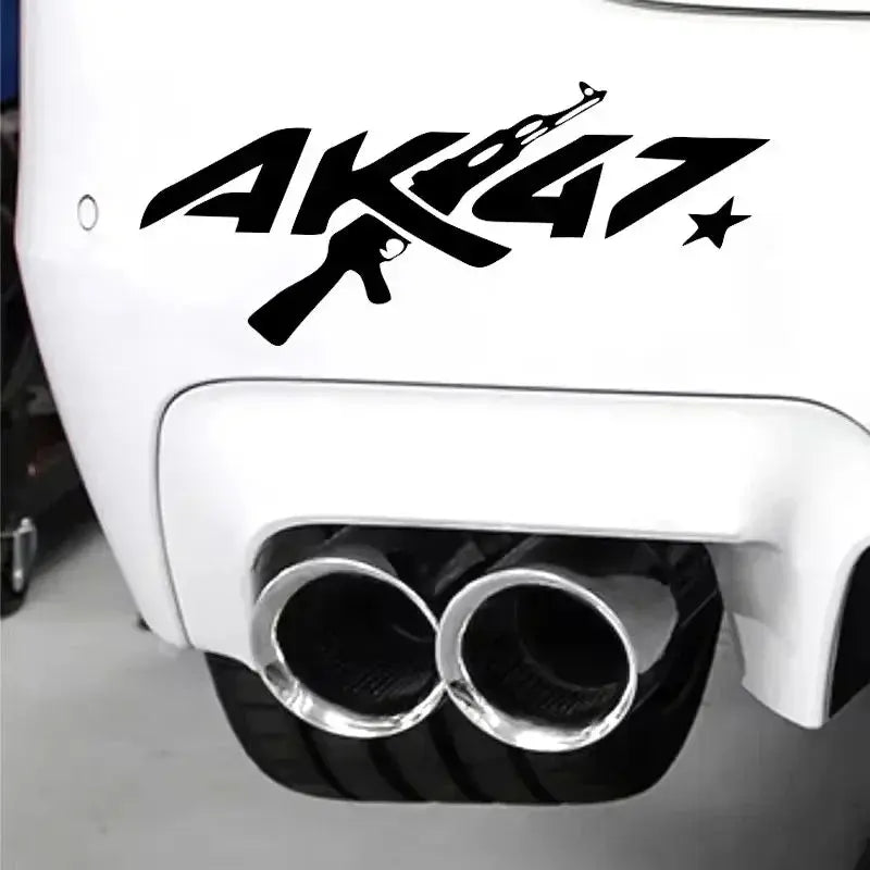 Sticker Master A0K47 Silah Yaratıcı AK-47 Araba Sticker Oto Gövde Tampon Pencere Motosiklet Dizüstü Duvar Vinil Film Çıkartması Araba Aksesuarları Sticker Master