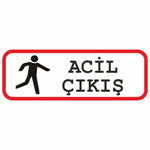 Sticker Master Acil Çıkış Sticker – 15 cm | Güvenlik Küçük Detaylarda Gizli! Sticker Master