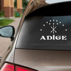 Adige Çerkez Bayrağı Sticker Araç Çıkartması | Sticker Master
