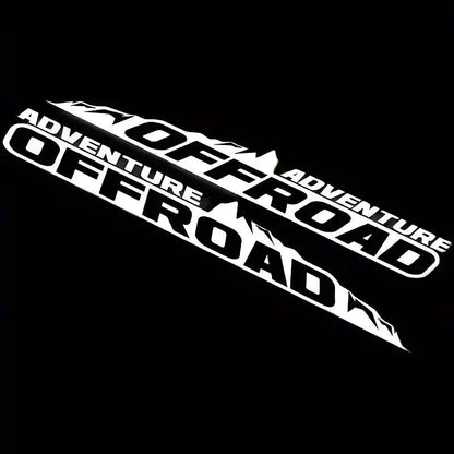 Sticker Master Adventure Off-Road Kaput Sticker Seti - 2’li Vinyl Araç Etiketi (SUV, Pickup, Off-Road Uyumlu) - Sticker Master