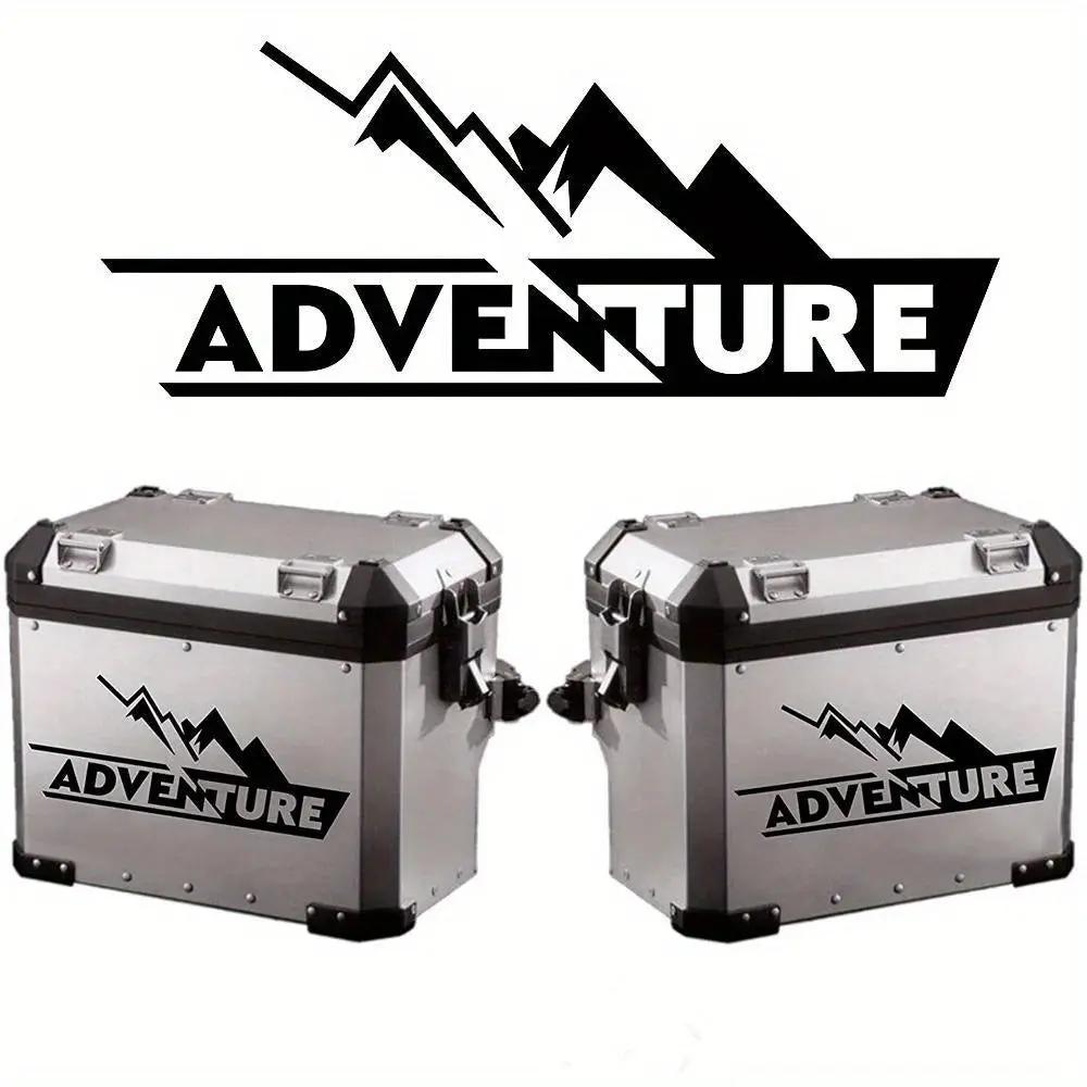 Sticker Master Adventure Sticker Seti - Motosiklet Top Box Uyumlu Etiket (BMW GS / Africa Twin / KTM / Yamaha Tenere) - Sticker Master