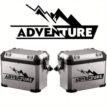 Sticker Master Adventure Sticker Seti - Motosiklet Top Box Uyumlu Etiket (BMW GS / Africa Twin / KTM / Yamaha Tenere) - Sticker Master