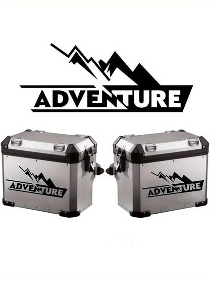 Sticker Master Adventure Sticker Seti - Motosiklet Top Box Uyumlu Etiket (BMW GS / Africa Twin / KTM / Yamaha Tenere) - Sticker Master