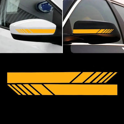 Sticker Master Araba Şerit Çıkartmalar Dikiz Aynası Vinil Çıkartmalar Dekorasyon Moda Styling Su Geçirmez Sticker Dış Aksesuarlar 2 Adet Sağ Ve Sol - Sticker Master
