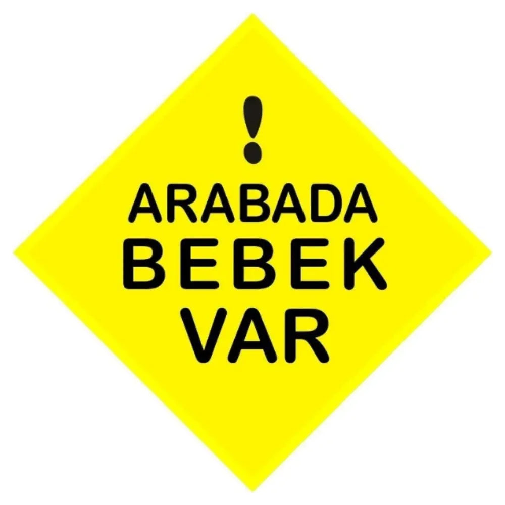 Sticker Master Arabada Bebek Var Motorsiklet,Kask,Laptop,Motor Ve Oto Araç Sticker 12 X 12 Cm Sticker Master