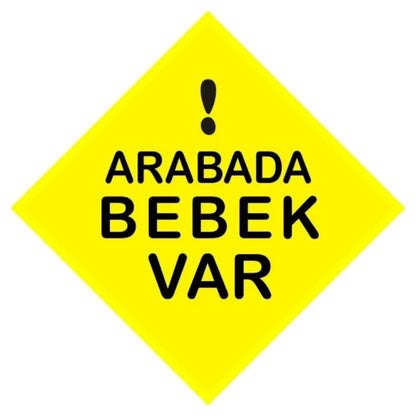 Sticker Master Arabada Bebek Var Motorsiklet,Kask,Laptop,Motor Ve Oto Araç Sticker 12 X 12 Cm Sticker Master
