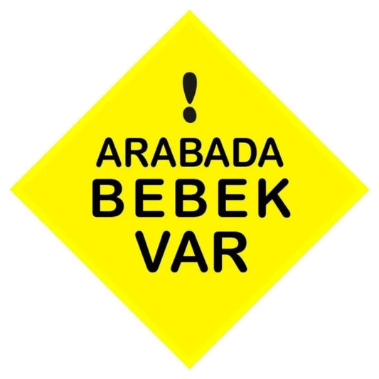 Sticker Master Arabada Bebek Var Motorsiklet,Kask,Laptop,Motor Ve Oto Araç Sticker 12 X 12 Cm Sticker Master