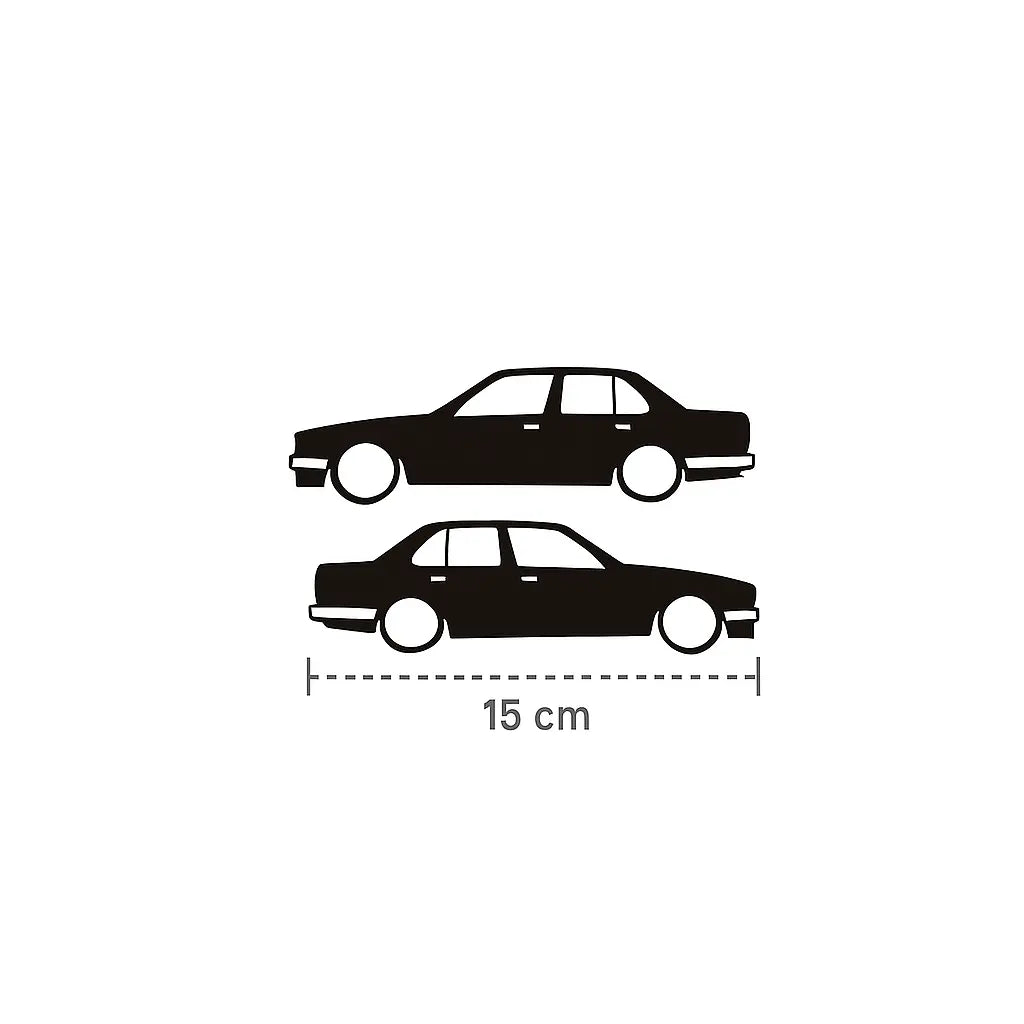 Sticker Master BMW E30 Sticker – Araç, Oto, Cam Etiket – 15 cm (2'li Sağ ve Sol Takım) Sticker Master