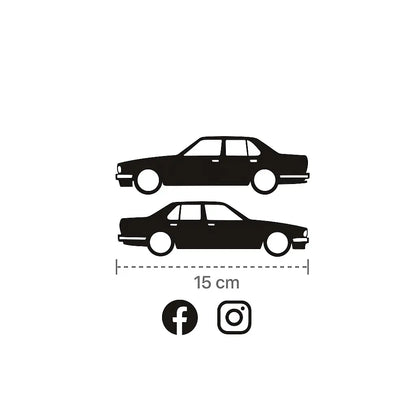 Sticker Master BMW E30 Sticker – Araç, Oto, Cam Etiket – 15 cm (2'li Sağ ve Sol Takım) Sticker Master