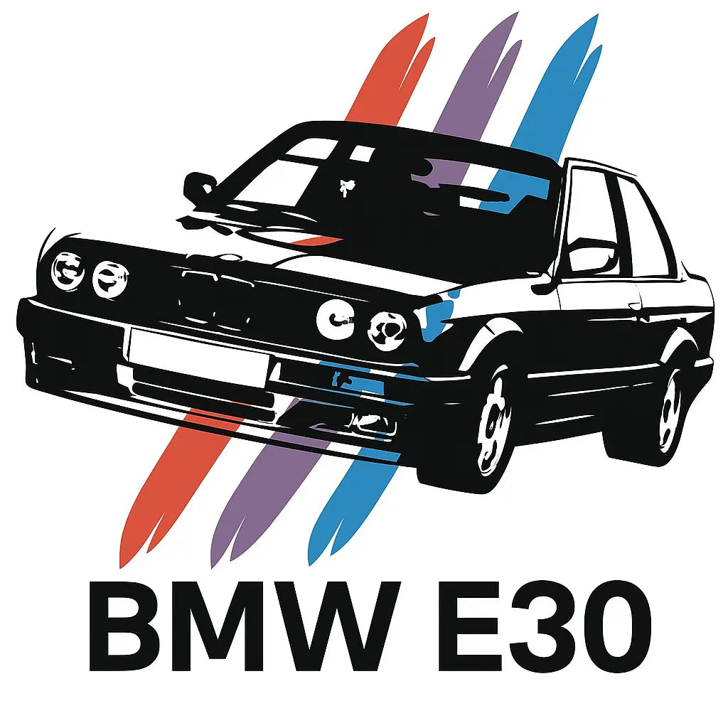 Sticker Master BMW E30 Sticker – Oto, Motor, PC Etiket – 15 cm Sticker Master