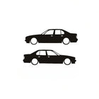 BMW E34 Sticker 2 Adet 15 cm | Sticker Master