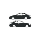 BMW E92 Araç Sticker Cam Etiket – 2 Adet Siluet Tasarım | Sticker Master