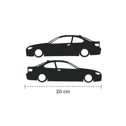 Sticker Master BMW E92 Araç Cam Sticker Etiket – 2 Adet Siluet Tasarım Sticker Master