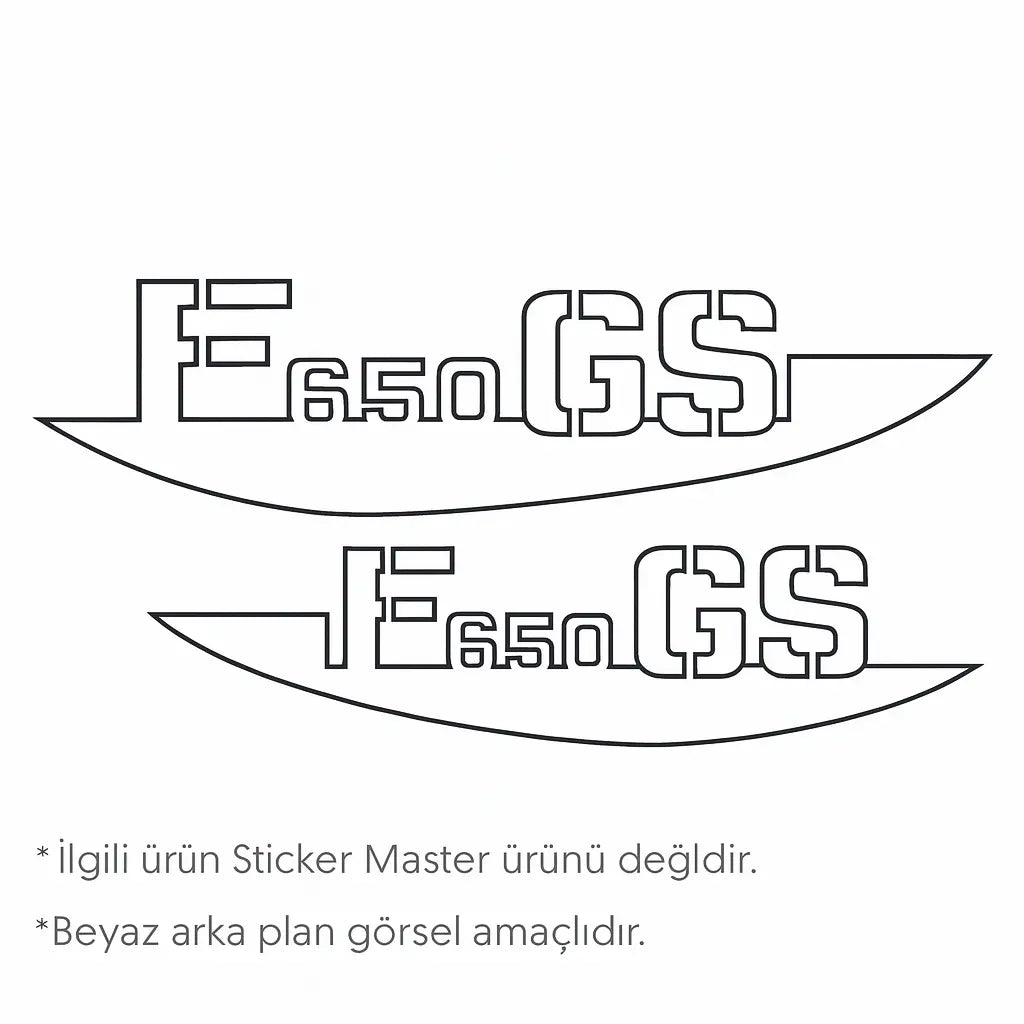 Sticker Master BMW F650GS Tank/Çerçeve Sticker Seti – Sağ & Sol Sticker Master