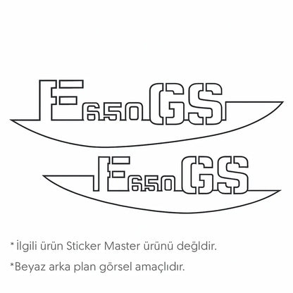 Sticker Master BMW F650GS Tank/Çerçeve Sticker Seti – Sağ & Sol Sticker Master