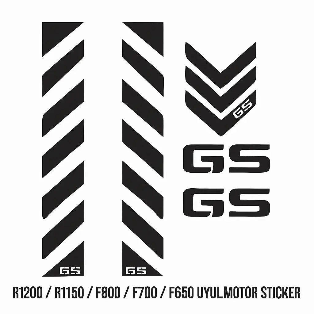 Sticker Master BMW GS Sticker Set – R1200 / R1150 / F800 / F700 / F650 Uyumlu Motor Etiket Takımı Sticker Master