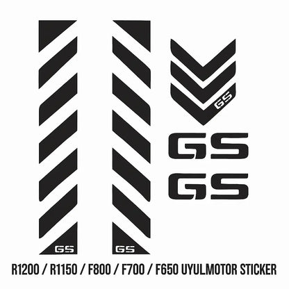 Sticker Master BMW GS Sticker Set – R1200 / R1150 / F800 / F700 / F650 Uyumlu Motor Etiket Takımı Sticker Master