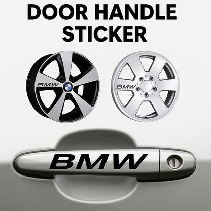 Sticker Master BMW Kapı Kolu ve Jant Sticker – Araba İçin Şık ve Sportif Logo Etiketi (10 Adet) Sticker Master