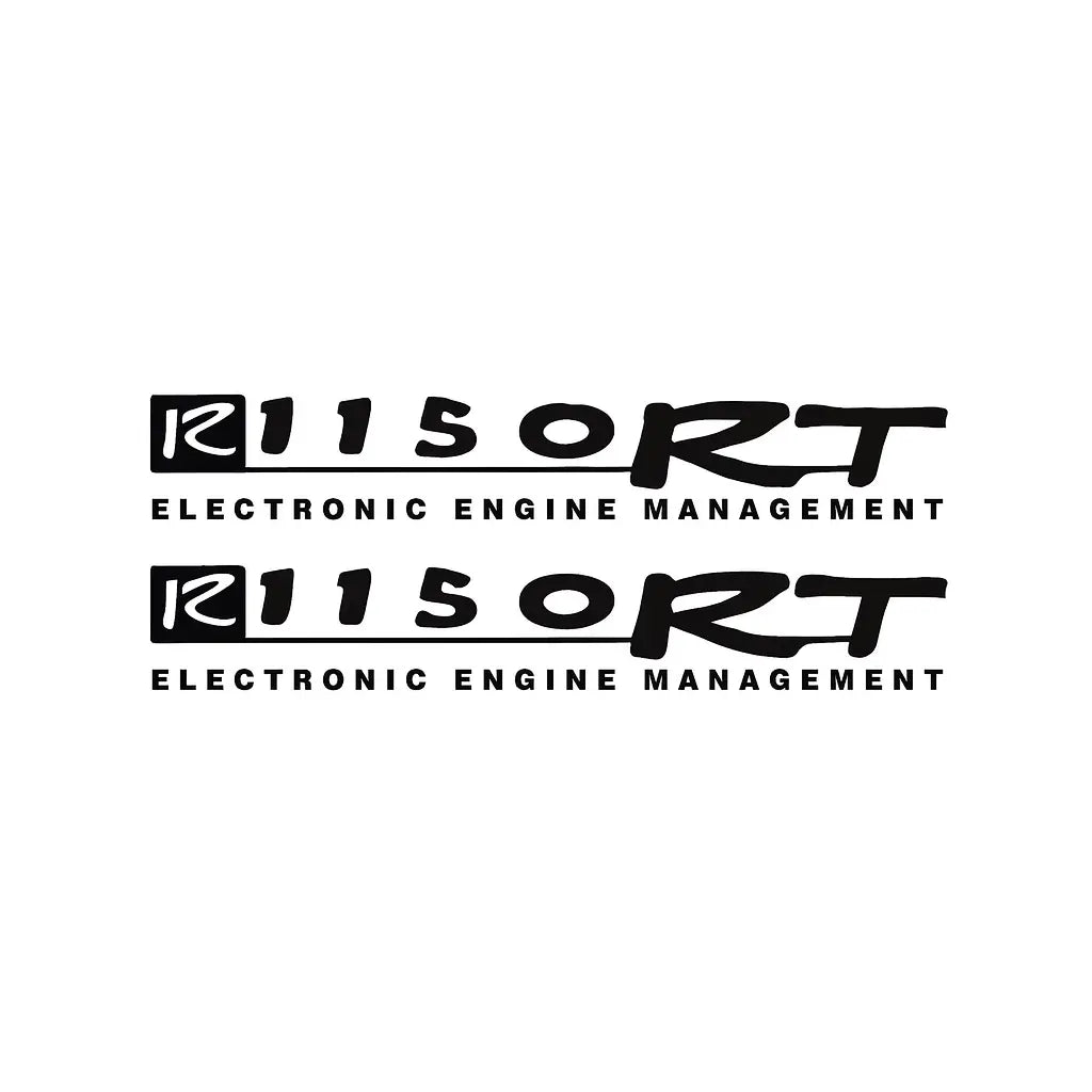 Sticker Master BMW R1150 RT Motor Sticker Etiket Seti – Electronic Engine Management Yazılı 2 Parça Sticker Master