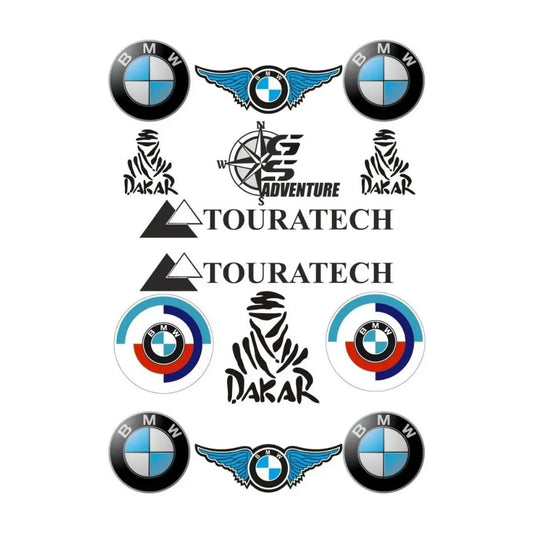 Sticker Master BMW Sticker Set – Oto, Motosiklet ve Laptop Uyumlu Etiket (25x30 cm) Sticker Master