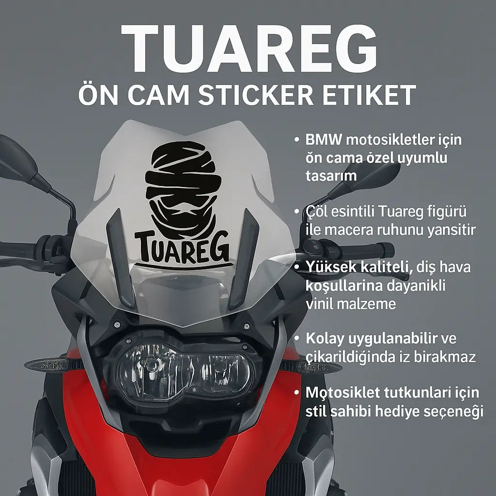 Sticker Master BMW Tuareg Ön Cam Sticker Etiket – Maceraperest Tasarım Sticker Master