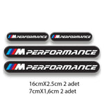Sticker Master BMW Uyumlu M Performance 4'lü Sticker Seti - Premium Kalite Sticker Master
