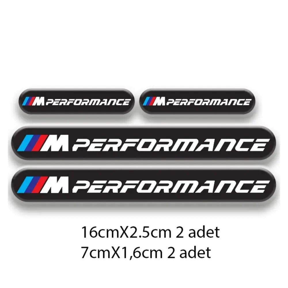 Sticker Master BMW Uyumlu M Performance 4'lü Sticker Seti - Premium Kalite Sticker Master