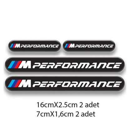 Sticker Master BMW Uyumlu M Performance 4'lü Sticker Seti - Premium Kalite Sticker Master