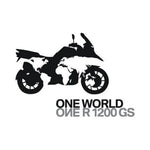 Sticker Master BMW World R 1200 GS Motor Sticker Etiket - One World Tasarımı Sticker Master