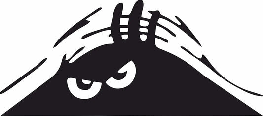 Sticker Master Bagajdan Bakan Adam Oto Sticker Motor, Kask, Laptop, Araba, Oto Araç İçin Dayanıklı Etiket Decal