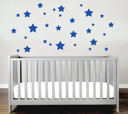 Sticker Master Bebek ve Çocuk Odası Dolap Yıldız Set Duvar Sticker Yapıştırma Etiket - 150 Adet Sticker Master