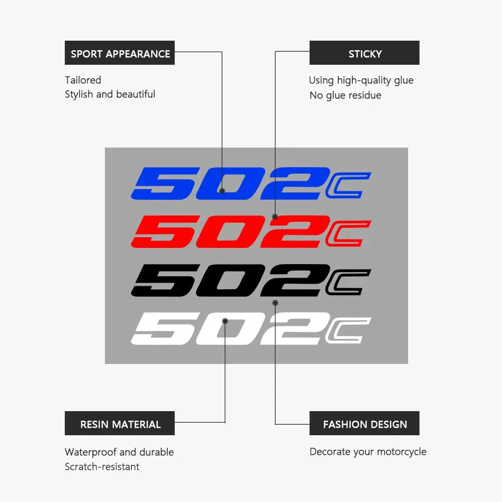 Sticker Master Benelli 502C Sticker Set – Suya Dayanıklı Vinil (2019-2023) - Sticker Master