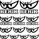 Berik Sticker Sponsor Seti | Kask & Motor Etiketi | Sticker Master