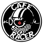 Cafe Racer Sticker Kask ve Motor Etiketi 12 cm | Sticker Master