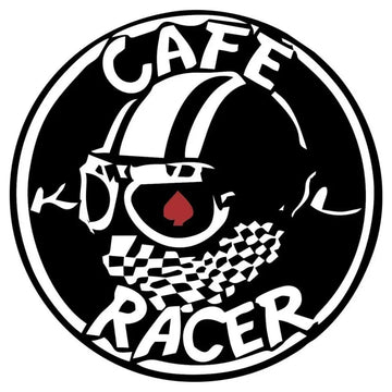 Sticker Master Cafe Racer Model 2 Sticker Motor, Kask, Laptop, Araba, Oto Araç İçin Dayanıklı Etiket Decal 12 Cm Sticker Master