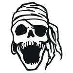 Sticker Master Captain Bone Skull Sticker Motor, Kask, Laptop, Araba, Oto Araç İçin Dayanıklı Etiket Decal 15 Cm Sticker Master