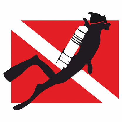 Sticker Master Dalış Dalgıç Sticker Motor, Kask, Laptop, Araba, Oto Araç İçin Dayanıklı Etiket Decal 15 Cm Sticker Master