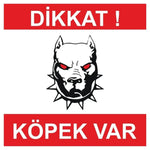 Sticker Master Dikkat Köpek Var Sticker Bahçe Kapı Etiket Decal 15 Cm Sticker Master