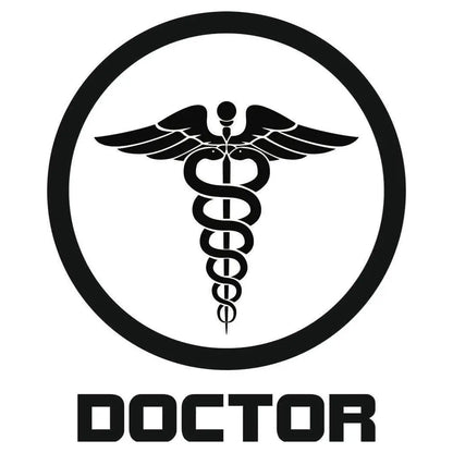 Sticker Master Doctor Sticker-Doktor Araba Sticker Motor, Kask, Laptop, Araba, Oto Araç İçin Dayanıklı Etiket Decal 15 Cm Sticker Master