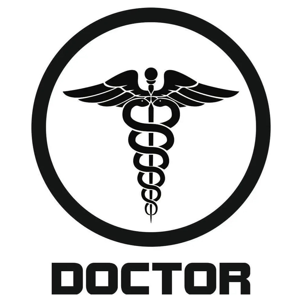 Doctor Sticker - Tıp Sembolü Doktor Etiketi - Sticker Master