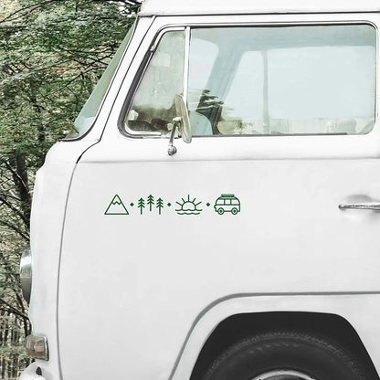 Sticker Master Doğa & Kamp Karavan Stickerı (Vanlife) Sticker Master