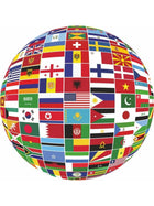 Dünya Ülke Bayrakları Sticker Küre Tasarım 12 cm | Sticker Master
