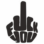 Sticker Master El İşareti Fck You Sticker Motor, Kask, Laptop, Araba, Oto Araç İçin Dayanıklı Etiket Decal 15 Cm Sticker Master