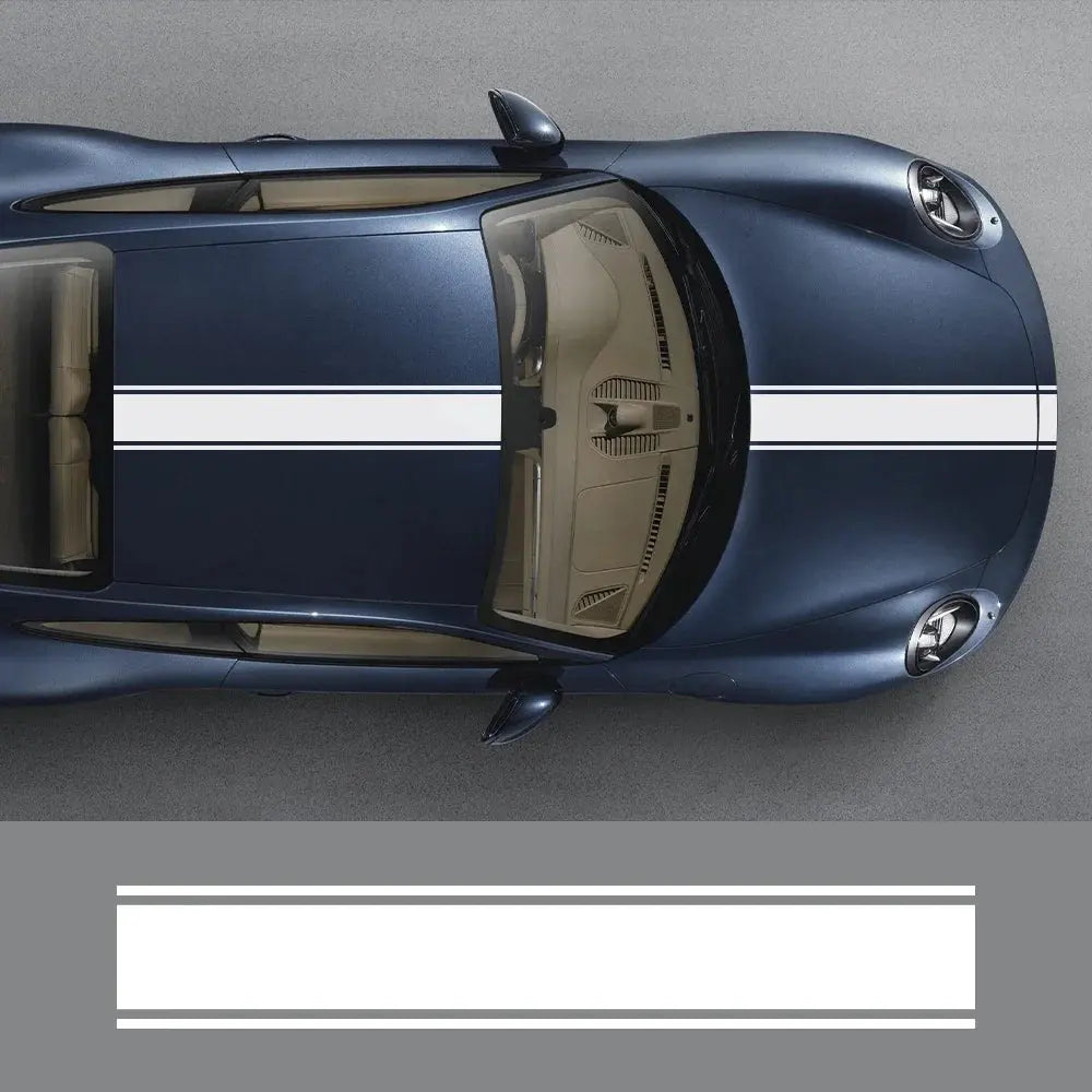 Sticker Master Evrensel Kaput Şerit Araba Sticker Set Oto Araç Çıkartma Etiket Sticker Master